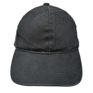 George Strapback Baseball Cap Black One Size Adjustable Blank Casual